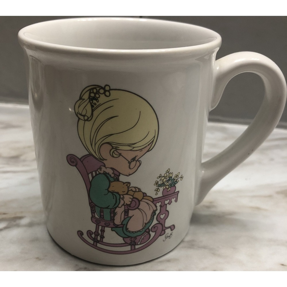 Vintage Precious‎ Moments "You're the Perfect GRANDMA" Coffee Mug 1995 White
